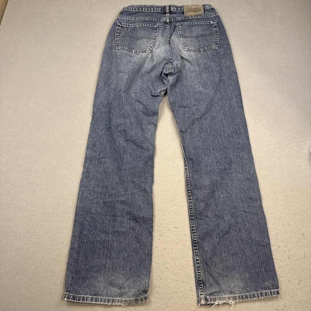 vtg Silver Jeans wide leg  womens 30/32 Stretch  Denim Y2K dark whiskering - Picture 2 of 9